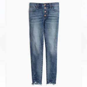 Madewell 10” highrise Skinny button front - Cordova Wash
